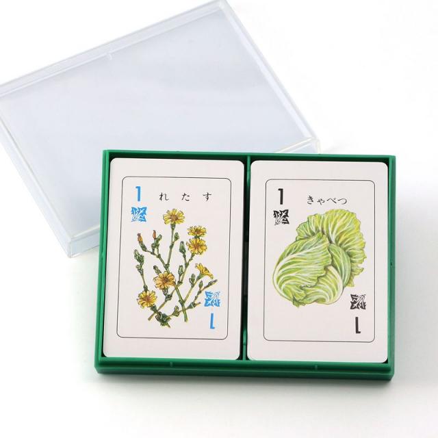 楽天市場 奥野かるた店 野菜カード 野菜への興味と知識を育むカードゲーム 年齢のめやす3歳位から Vegetable Illustration Card Game こだわりの和雑貨 和敬静寂