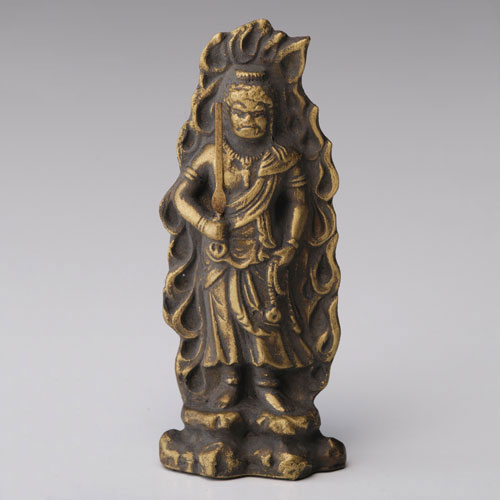 仏像・八体仏　高岡鋳物　不動明王 7cm (BZ-017) 酉年生まれのお守本尊　インテリア鋳造仏　Casting Buddha statue Takaoka imono Fudoumyouou