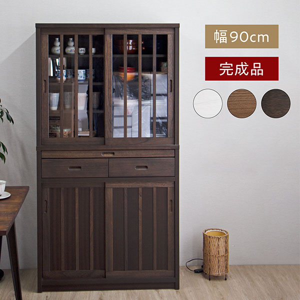 入江木工 キッチンボード カップボード ビクトリー120 食器棚 家具