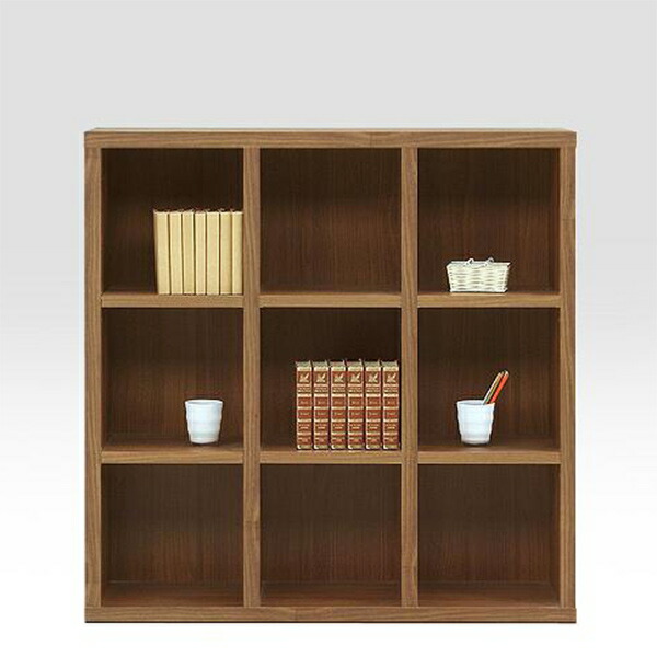 本棚 オープンラック 完成品 収納ラック 幅110cm 木製 リビング収納 ロータイプ ディスプレイ 棚 正方形 日本製 国産 モダン 韓国インテリア 20,868円