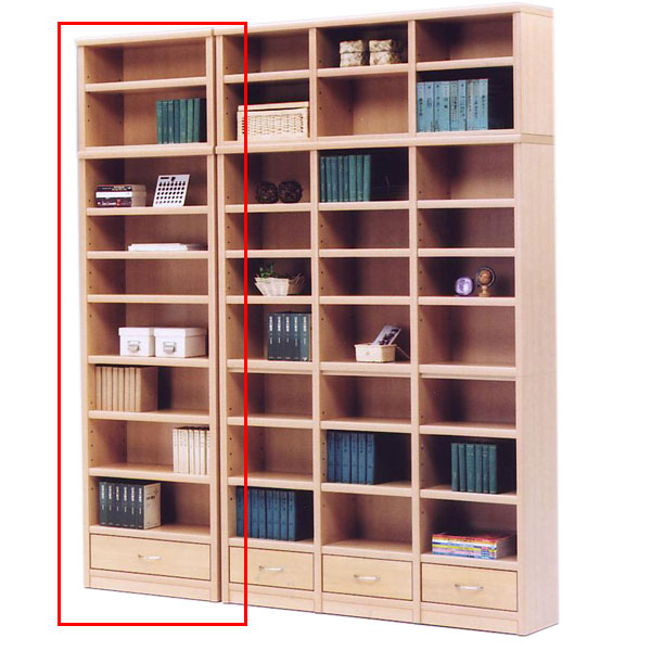 本棚 書棚 フリーボード 飾り棚 リビング収納 木製 引出 幅66cm 【 完成品 】 韓国インテリア