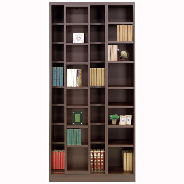 本棚 書棚 本収納 収納家具 木製 幅85cm 完成品 国産 スライド式 シェルフ 韓国インテリア 28,860円