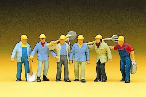 楽天市場】Preiserプライザー10035 線路工事作業員【HO人形】【塗装