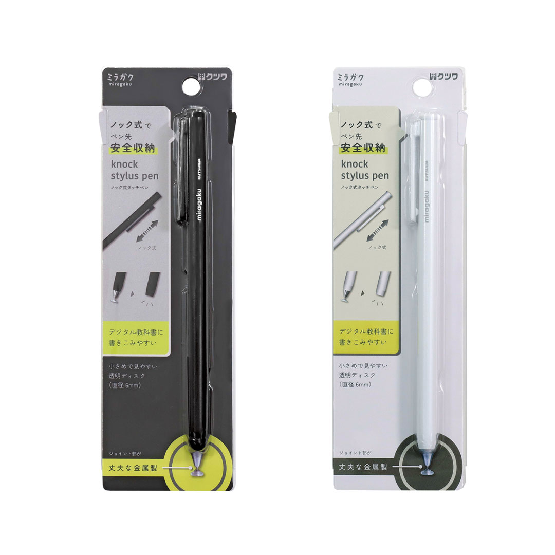 楽天市場】ノック式タッチペン ミラガク MT020 ブラック/ホワイト