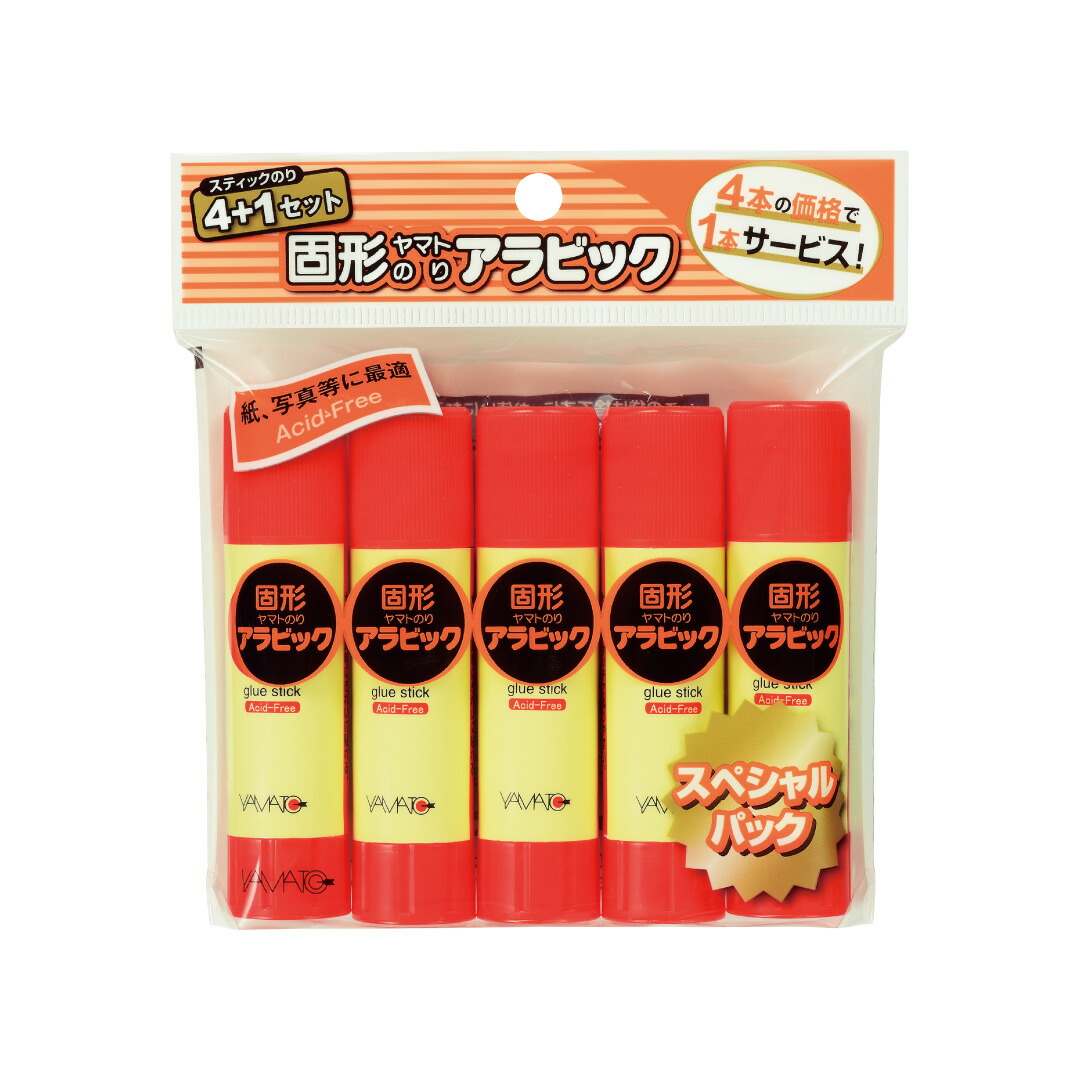 楽天市場】固形アラビック スティックのり YSシリーズ10g入り 5本