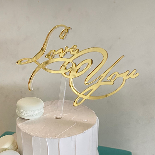 市場 Loveyou ジェンダーリビール ゴールド 結婚祝い ケーキトッパー ベビーシャワーアイテム 還暦祝い バースデーケーキ 誕生日
