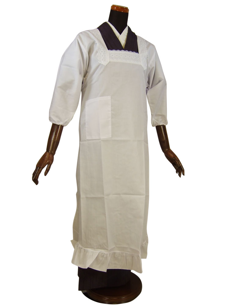 楽天市場】レース割烹着 割烹 割烹着 エプロン キッチン レース