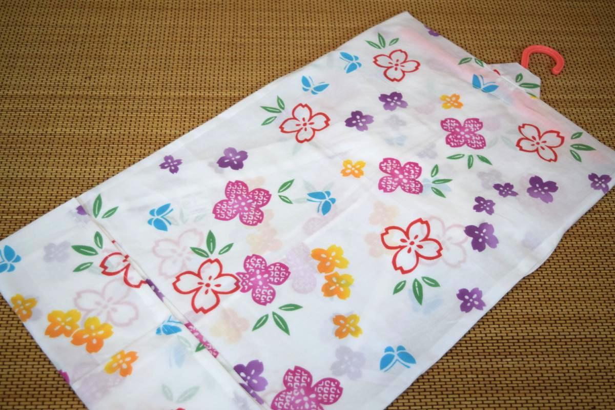 子供浴衣 キッズ浴衣 女の子 90cm 1 2歳用 日本製 注染本染めゆかた 白地に花と蝶 Giosenglish Com