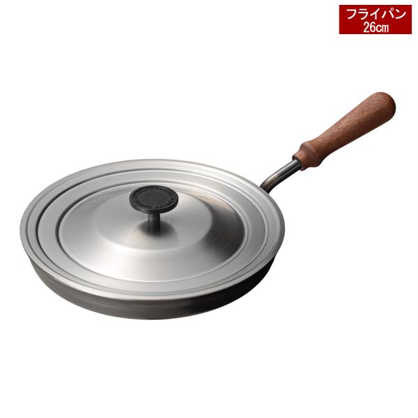 大人の鉄板 フライパン26cm 蓋付 OTS8102 大人のレシピ付き ガス火 IH200V使用可