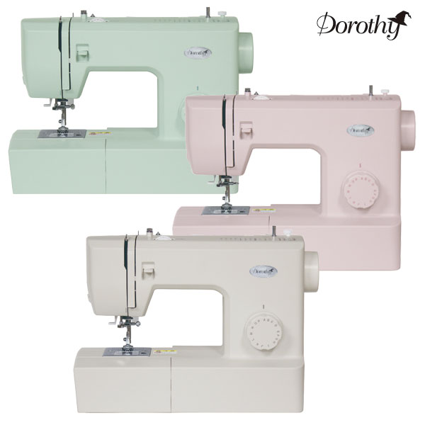 ドロシー 電動ミシン Dorothy くすみカラー パワフルモーター内蔵 重ね縫い ハンドメイド NSM-1LG/NSM-1LP/NSM-773IV
