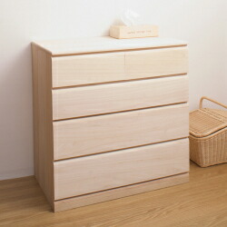 楽天市場】桐クローゼット用4段チェスト 幅76.5cmタイプ HI-0019