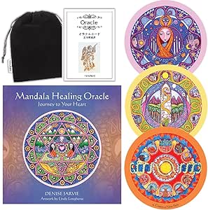 【オラクルカード】 【US Games Systems】 【正規販売店】 マンダラ ヒーリング オラクル Mandala Healing Oracle: Journey to Your Heart 丸いカード 占い画像