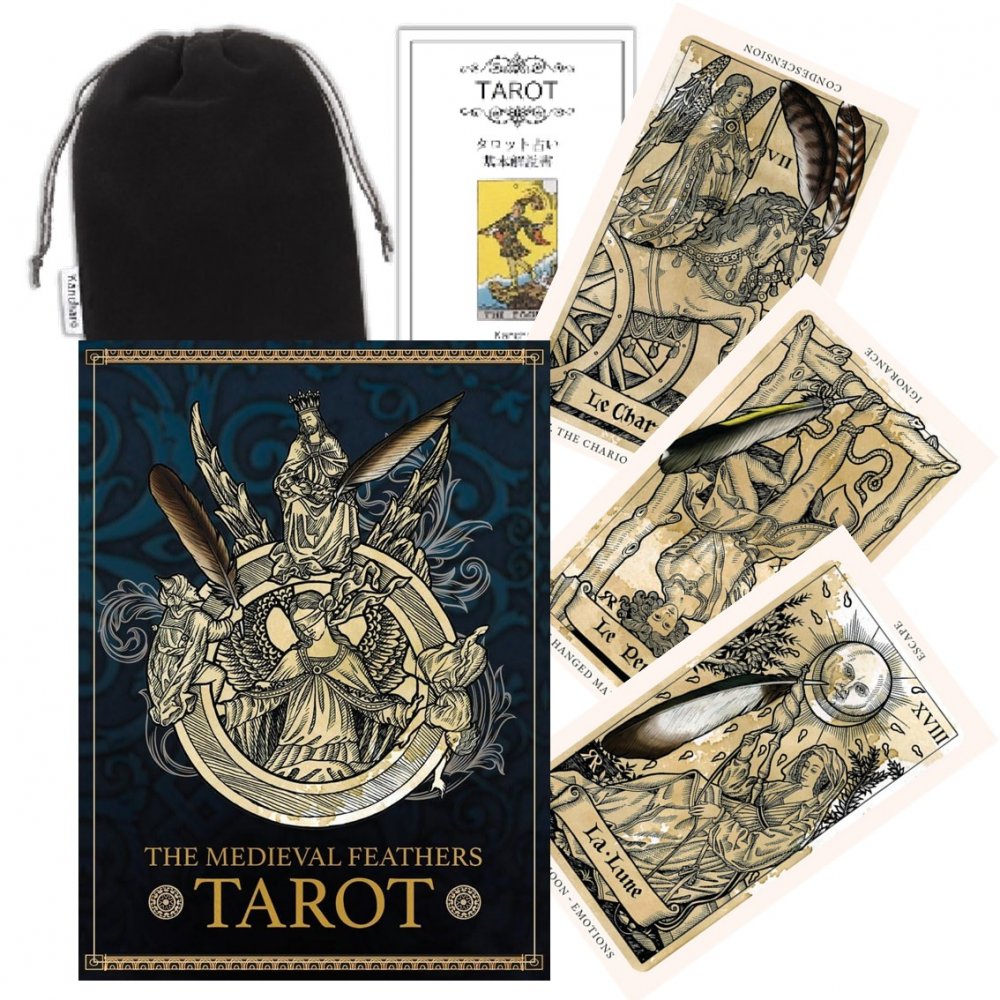 【タロットカード】 【US Games Systems】 【正規販売店】 メディバル フェザーズ タロット The Medieval Feathers Tarot