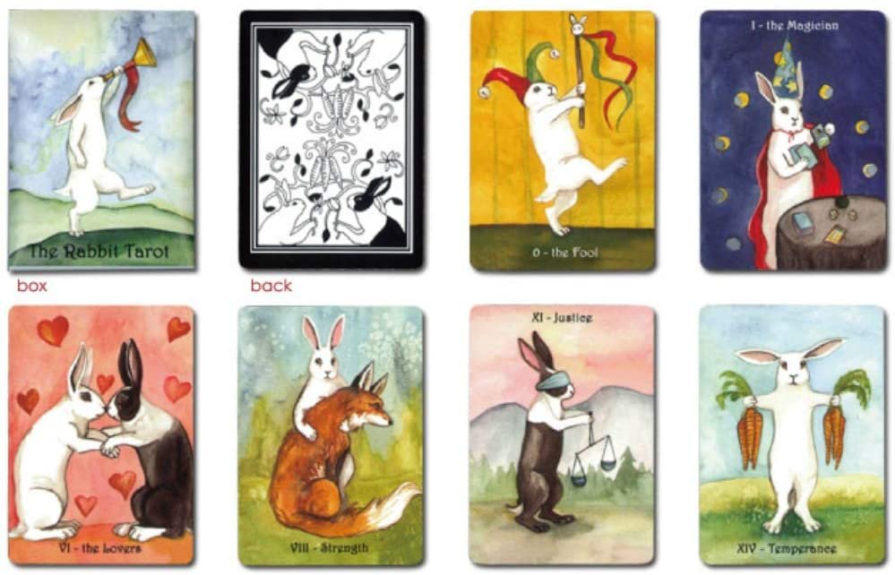 楽天市場 タロットカード Nakisha 正規販売店 ラビット タロット ポーカーサイズ 第３版 The Rabbit Tarot Deck Third Edition Poker Size うさぎ タロット 占い Waku Waku Shop 楽天市場店