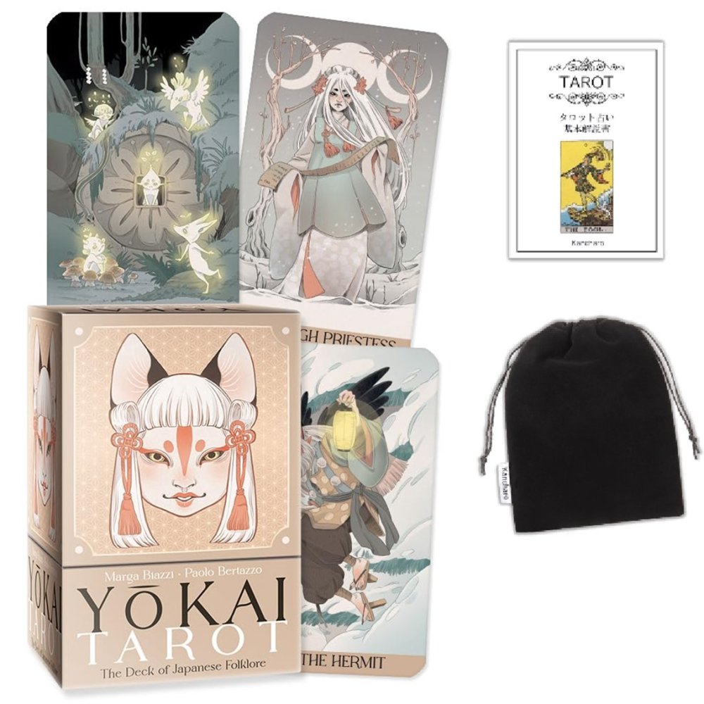 【タロットカード】 妖怪タロット（プレミアム） Yokai Tarot (premium)  日本語タロット基本説明書&ポーチ付 正規品 占い