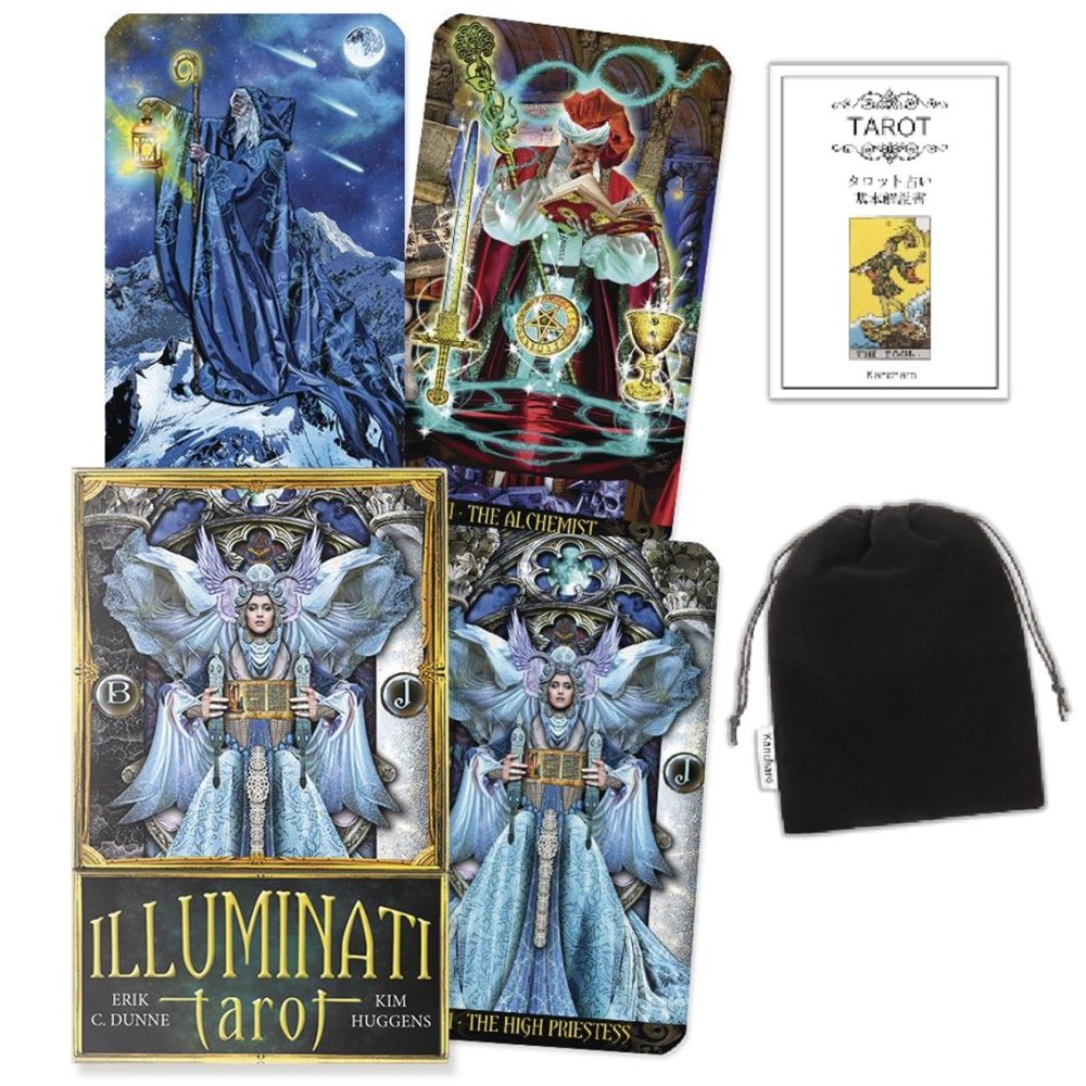 【タロットカード】 イルミナティ タロット（プレミアム、新版） Illuminati Tarot (premium - new edition) 日本語タロット基本説明書&ポーチ付 正規品