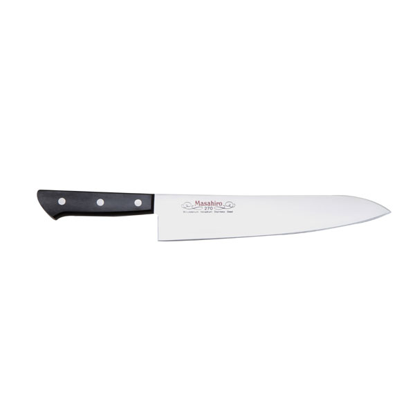 【お買い物マラソン中エントリーでポイント10倍】【保証付】正広作 MV黒合板 牛刀270mm #14013 マサヒロ 福井｜ワクイショップ　店