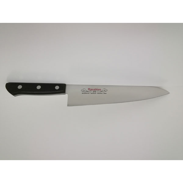 【お買い物マラソン中エントリーでポイント10倍】【保証付】正広作 MV黒合板 洋出刃210mm #14020 マサヒロ 福井｜ワクイショップ　店