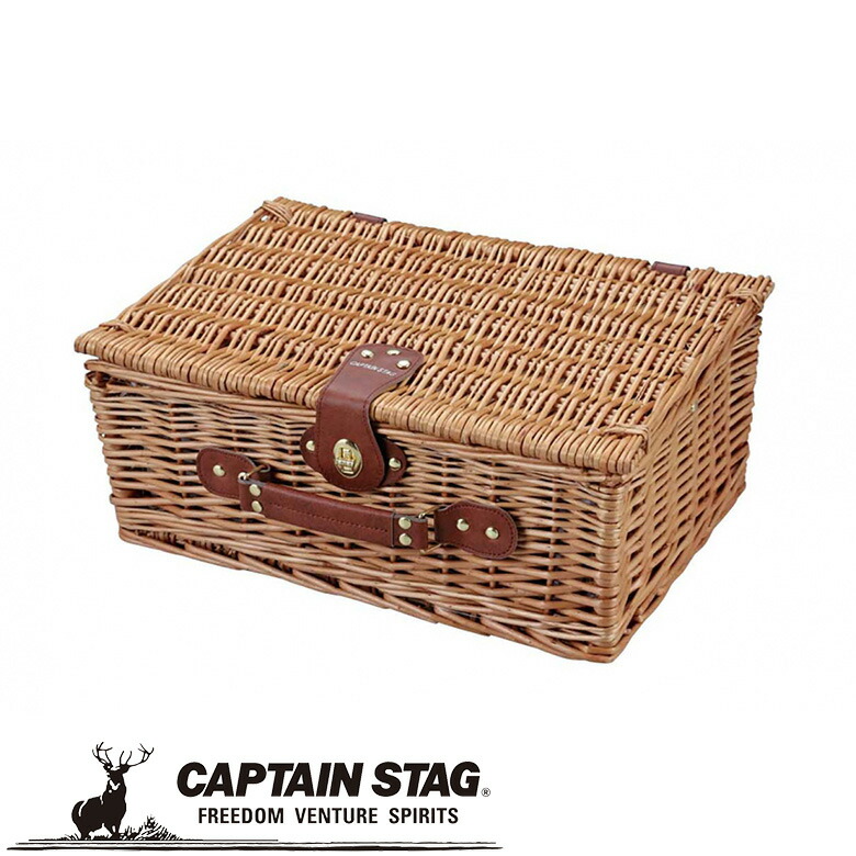 選べるオマケプレゼント ピクニックバスケット トランク アウトドア キャンプ用品 キャプテンスタッグ Captain Stag 屋外 レジャーソロ キャンプ バーベキュー パール金属 Novix Com