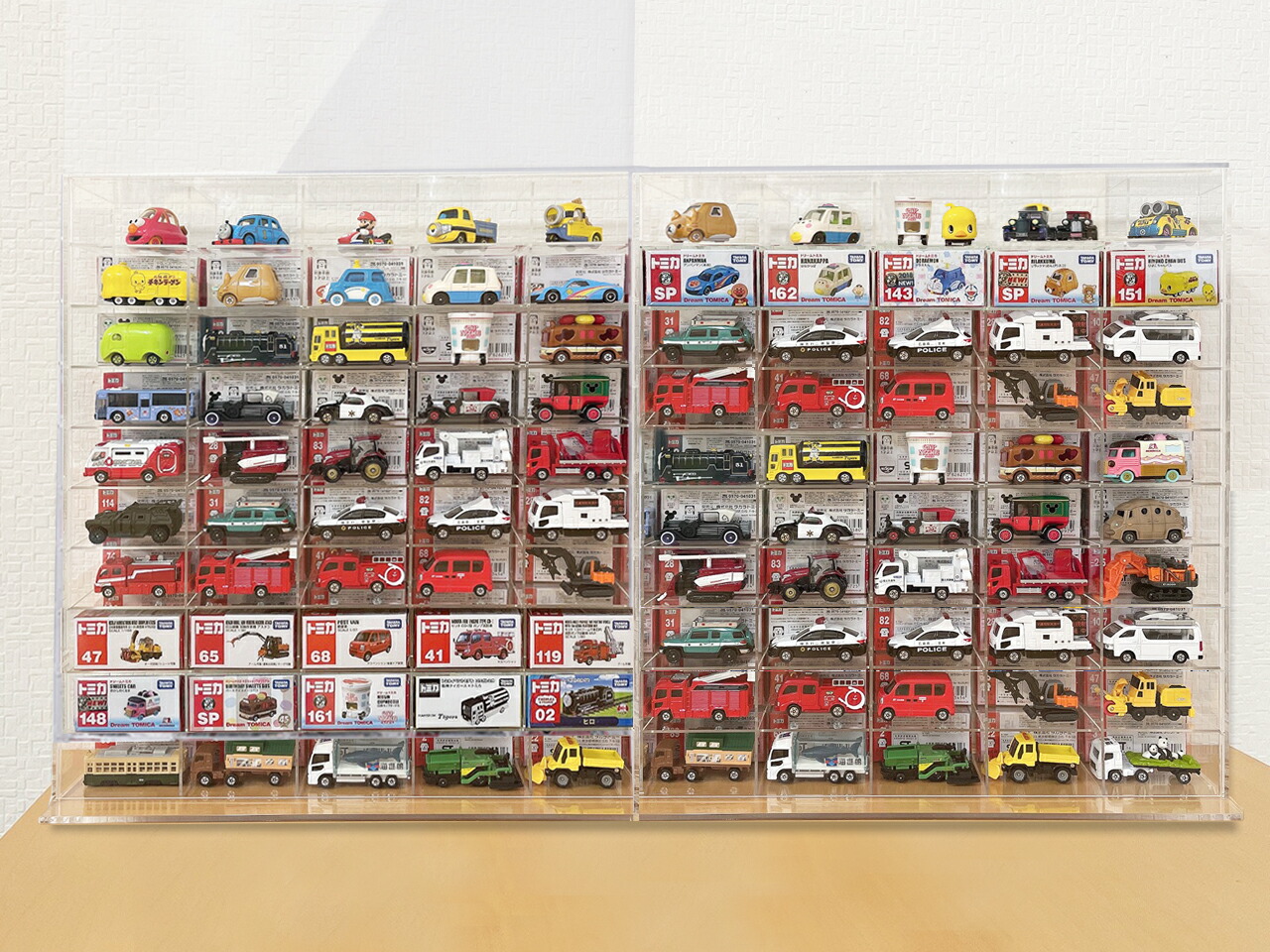 楽天市場】heizi トミカケース ミニカー 収納 1/64 アクリル