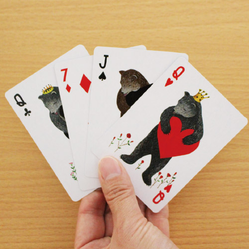 楽天市場 メール便 トランプ カード おしゃれ クマ 熊 ベア カリフォルニア California かわいい ゲーム プレイングカード ポーカー ブラックジャック 海外 アメリカ Playing Cards プレゼント Wakuwaku Wakuwaku