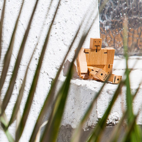 【楽天市場】置物 おしゃれ かわいい 木 キューブ ロボット マイクロキューボット 【 AREAWARE / エリアウエア 】Cubebot