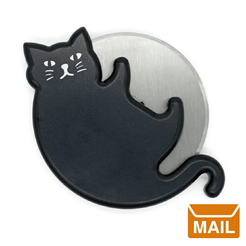 楽天市場 メール便 黒猫 雑貨 黒猫グッズ ピザカッター かわいい キャット ラバーズ カッター Kikkerland キッカーランド Cat Lovers Pizza Cutter キッチン雑貨 ユニーク おもしろ雑貨 猫好き プレゼント Wakuwaku Wakuwaku