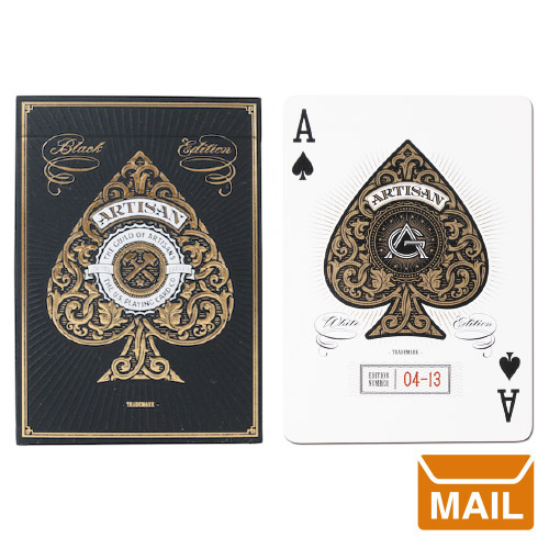楽天市場 メール便 トランプ カード おしゃれ マジック アルティザンプレイングカード トランプ ブラック Theory11 セオリー 11 Artisan Playing Cards Wakuwaku Wakuwaku