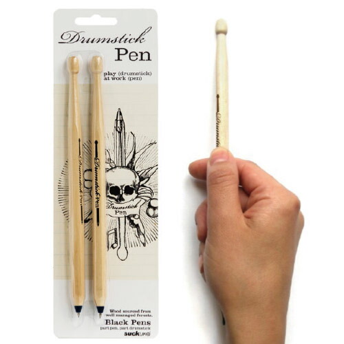 楽天市場 メール便 おもしろ 文房具 ボールペン ドラムスティック ペン Suck Uk サックユーケー Drumstick Pen ドラマー ドラム ロック 木製 変わった ボールペン 文房具 プレゼント おもしろ おしゃれ イギリス 海外 Wakuwaku Wakuwaku