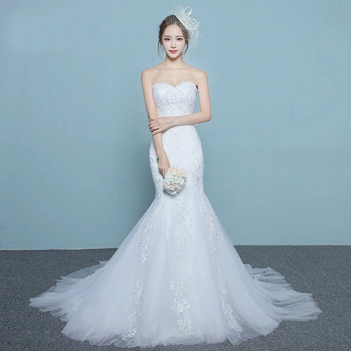マーメイドライン ビスチェ ウエディングドレス 花嫁 ロングドレス 披露宴 エンパイア 二次会 結婚式 マーメイドドレス wedding dress ブライダル 前撮り 後撮り フォトウェディング ウェディングフォト 挙式 海外挙式 お色直し ロケーションフォト|わくわくわく堂
