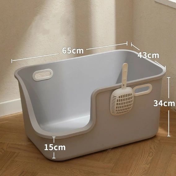 猫室内用便器 大型室内用便器 65大きさ 82大きさ 猫室内用便器 大層らしい 飛散押しとどめる 今めかしい キャッツトイトイレ (65珊薄墨色)