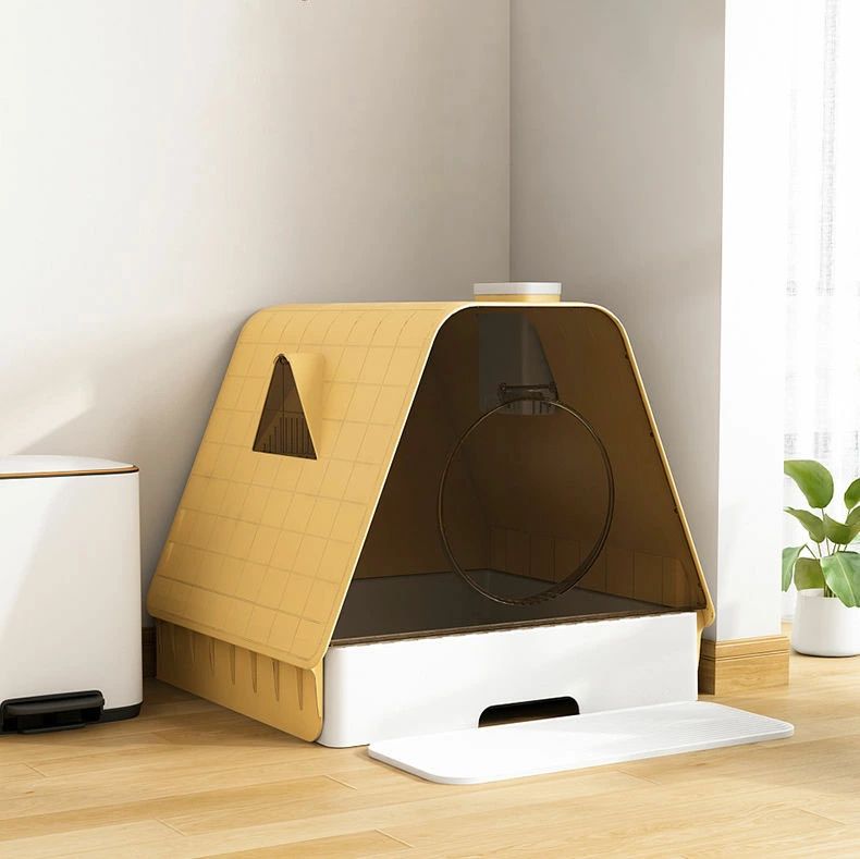 貨物輸送無料 猫 室内用便器 New Arrival キャットトイレ 全3色 ホウスタイプ house 引っ敷きなし 散らかりにくい猫室内用便器 本体 盛りだくさん取りまかなう 猫室内用便器 お洗い濯ぎ飾り気の無い 飛び散りにくい 大型猫 シャヴェル付き添い人 分かりやすい 愛玩動物室内用便器 今めかしい 猫装置 51*46*45珊 外国で通信販売
