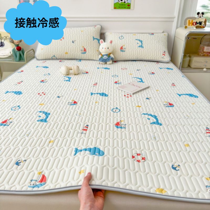 クール パッドシーツ ベッドパッド 涼しい 冷感マット ベッドパッド ひんやり 接触冷感 可愛い 夏用 ワイドダブル ダブル 29色
