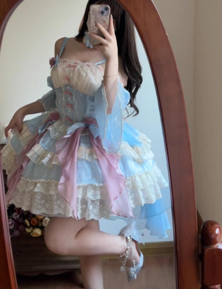 /ロリータ ゴスロリ コスプレ ワンピース　メイド服 コスチューム 文化祭 学園祭 衣装 仮装 ハロウィン おすすめ 可