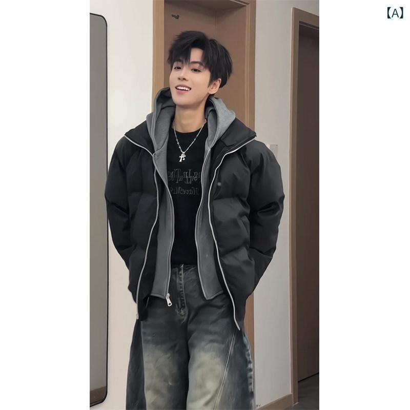 流行り物 春夏 秋冬 かっこいい オシャレ モテ 成人男性用 成人男性服  服 韓国 分かりやすい 成年者 アメリカン校正刷り PU レザ
