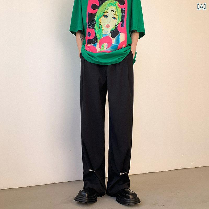 流行り物 春夏 秋冬 かっこいい オシャレ モテ 成人男性用 成人男性服  服 韓国 分かりやすい 成年者 背広 ズボン下 ドレープ カ