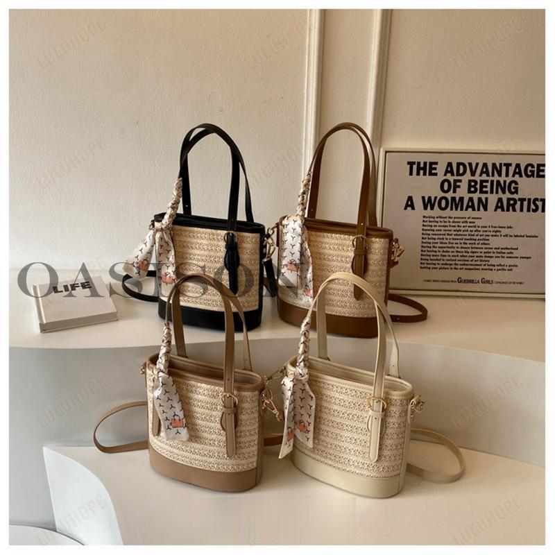 カゴバッグ ハンドバッグ ショルダーバッグ 肩掛け可能 ダークブラウン