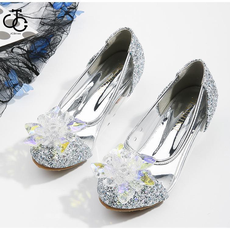 ガラスの靴 シンデレラ靴 子ども フォーマル靴 シューズ 女の子 誕生日 発表会 キッズ シューズ プリンセス 子供靴 子供 シューズ パンプス 17 18 19 20 21 21.5画像