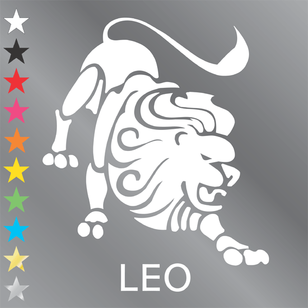 楽天市場 獅子座 ステッカー しし座 Leo 車 ステッカー ステッカー 車 バイク スーツケース 犬ステッカー介護ハーネス ワラ犬
