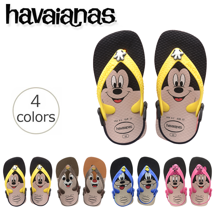 楽天市場 送料無料 ハワイアナス ビーチサンダル Havaianas ベビー ディズニー クラシックス Baby Disney Classics ベビー旧商品につき値下げ あす楽対応 ビーチサンダル専門店ゴムの木農園