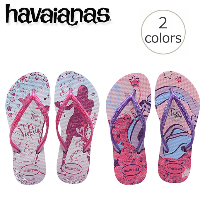 楽天市場 ハワイアナス ビーチサンダル Havaianas ディズニー キッズ スリム ヴィオレッタ Kids Slim Violetta キッズ 子供旧商品につき値下げ あす楽対応 ビーチサンダル専門店ゴムの木農園