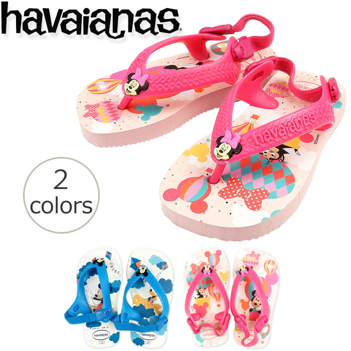 楽天市場 送料無料 ハワイアナス ビーチサンダル Havaianas ディズニー ベビー ミッキー H Baby Mickey ベビー 旧商品につき値下げ ビーチサンダル専門店ゴムの木農園