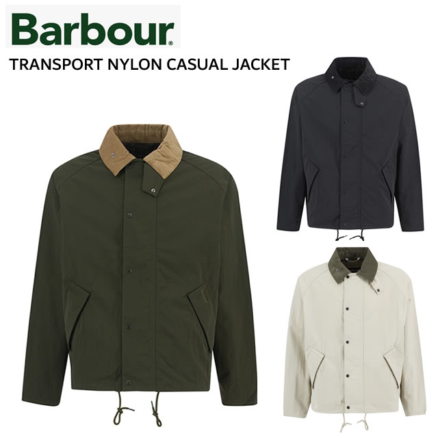 ☆6/30制限事項！尖んがり最高限度29倍！！要エントリー！☆即納 BARBOUR バブアー  TRANSPORT 移送 NYLON CASUAL JACKET ナイロン 心地よい 上衣SAGE サルヴィア L.BEG ともし火ベージュ MCA1106定め事取りまわし店ユニ一発やる