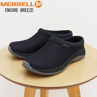 MERRELL メレル ウィメンズ ENCORE BREEZE 5 アンコールブリーズ 5 BLACK ブラック 靴 スニーカー クロッグ スリップオン スリッポン シューズ レディース