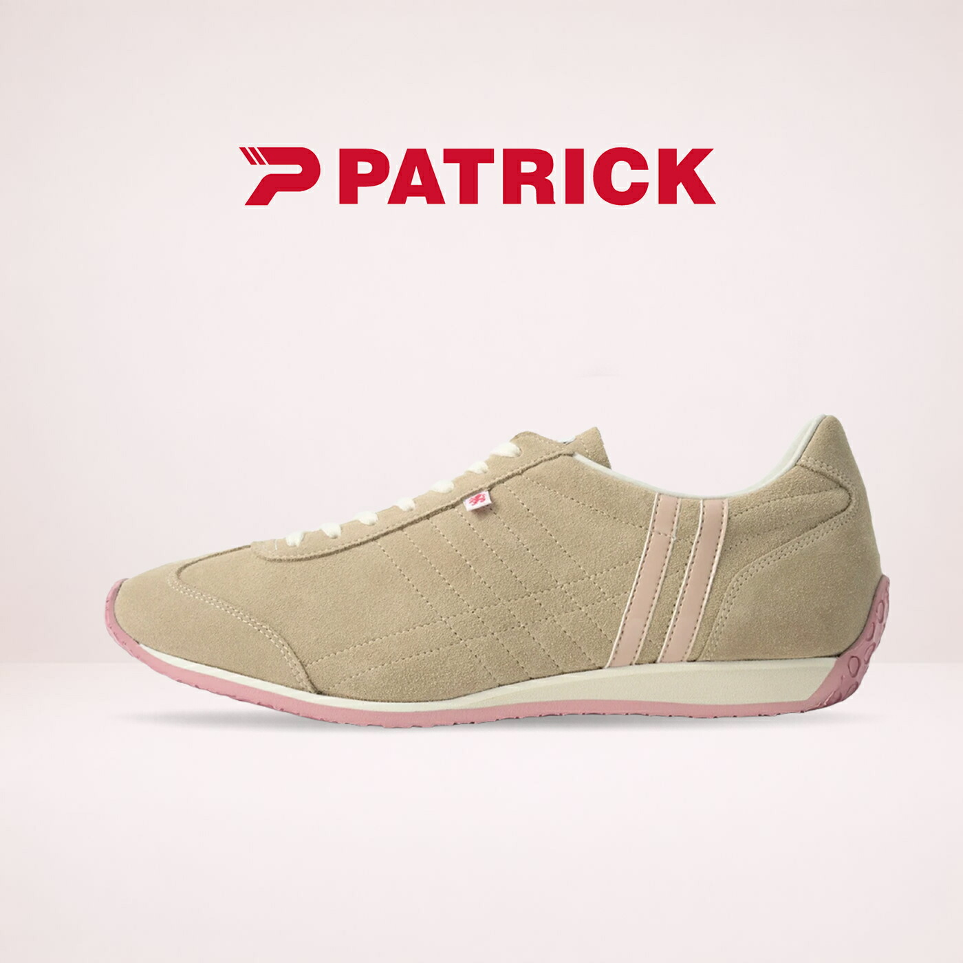 返品取り替えっこ貨物輸送無料PATRICK パトリック IRIS-VR 花ショウブ・天鵞絨 BG/PK ベージュ/サクラ色  靴 スニーカー 軽さ たわい無いシューズ