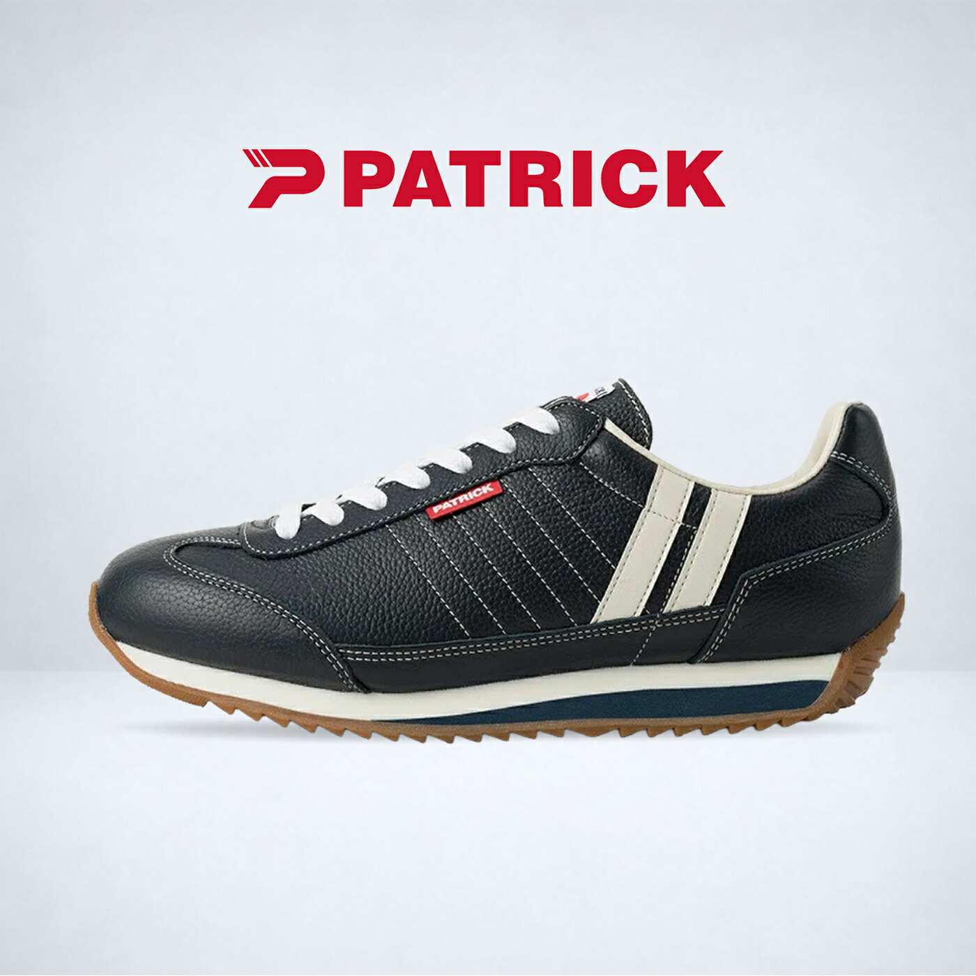 返品取り替えっこ貨物輸送無料 PATRICK パトリック MARATHON-L マラソン・なめし革 NVY 米国海軍 靴 スニーカー 軽さ 向こう見ずシューズ  メンズ レディース