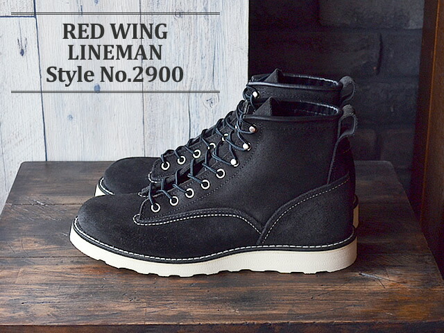 最大87%OFFクーポン 返品交換送料無料 RED WING レッドウィング Style No.2900 6”LINEMAN 6インチ ラインマン  Black”Abilene”Roughout ブラック アビレーン ラフアウト www.agroservet.com