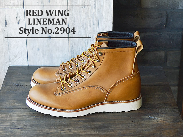 新発売の www.bojongnews レッドウィングREDWING2904ラインマンUS10D