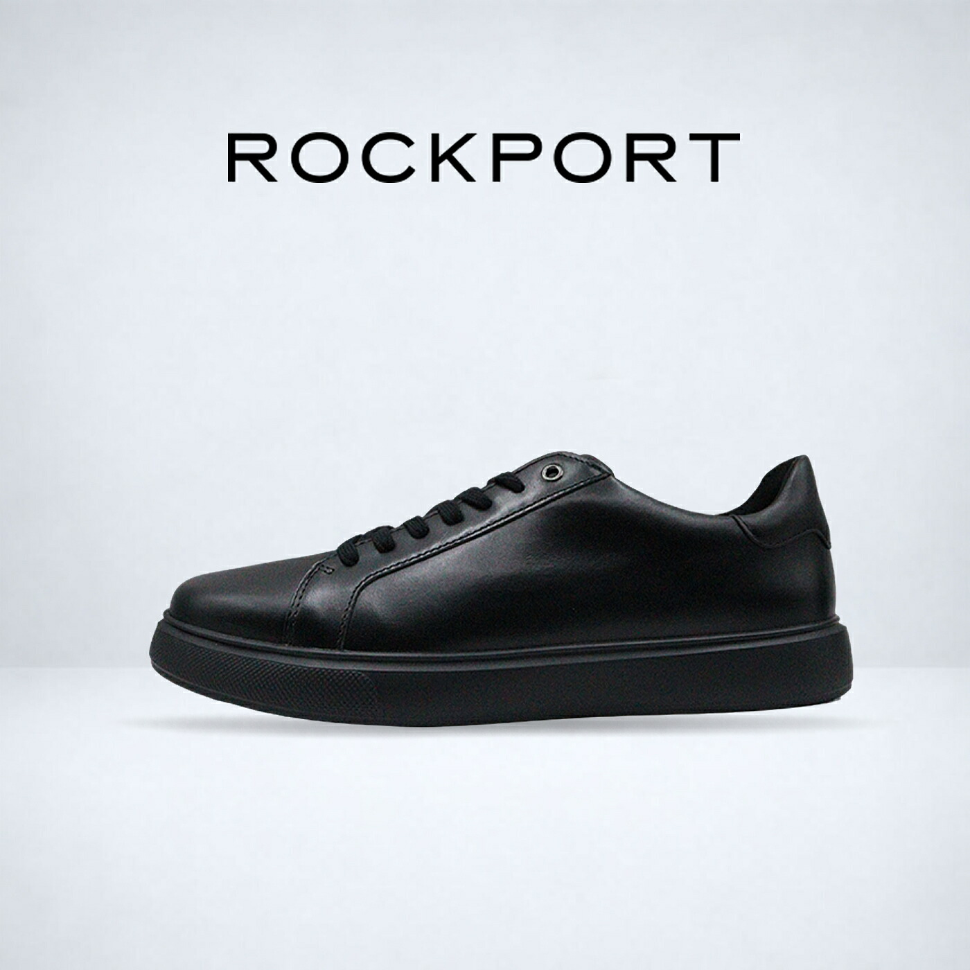 返品交換送料無料 ROCKPORT ロックポート BEACON LIGHT STEP LACE TO TOE ビーコン ライト ステップ レース トゥ トゥ スニーカー コートシューズ BLACK ブラック ビジネス カジュアル 靴 シューズ レザー カウレザー メンズ｜alkaya works