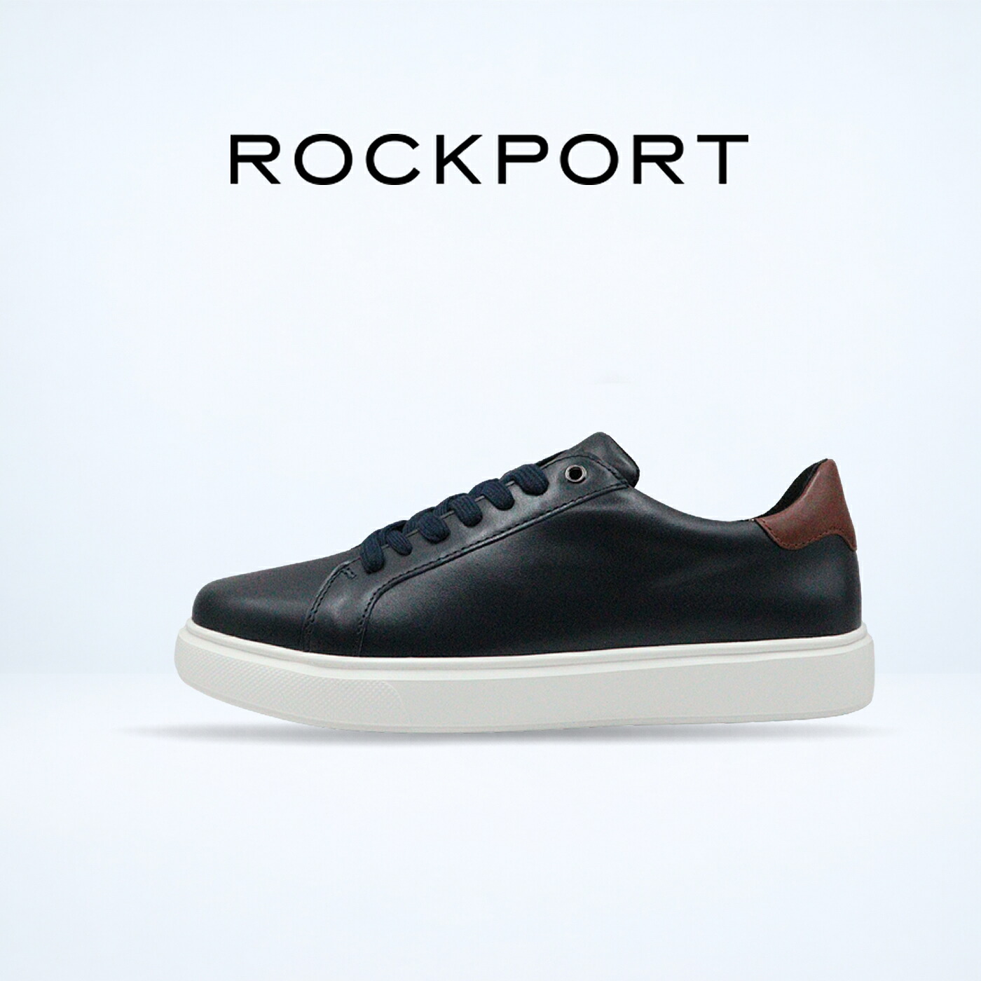 返品交換送料無料 ROCKPORT ロックポート BEACON LIGHT STEP LACE TO TOE ビーコン ライト ステップ レース トゥ トゥ スニーカー コートシューズ NAVY ネイビー ビジネス カジュアル 靴 シューズ レザー カウレザー メンズ｜alkaya works